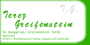 terez greifenstein business card